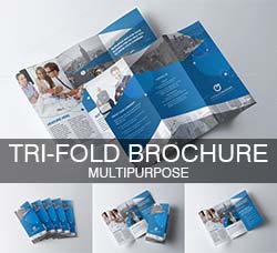 indesign模板－三折页(通用型)：Tri-Fold Brochure-Multipurpose